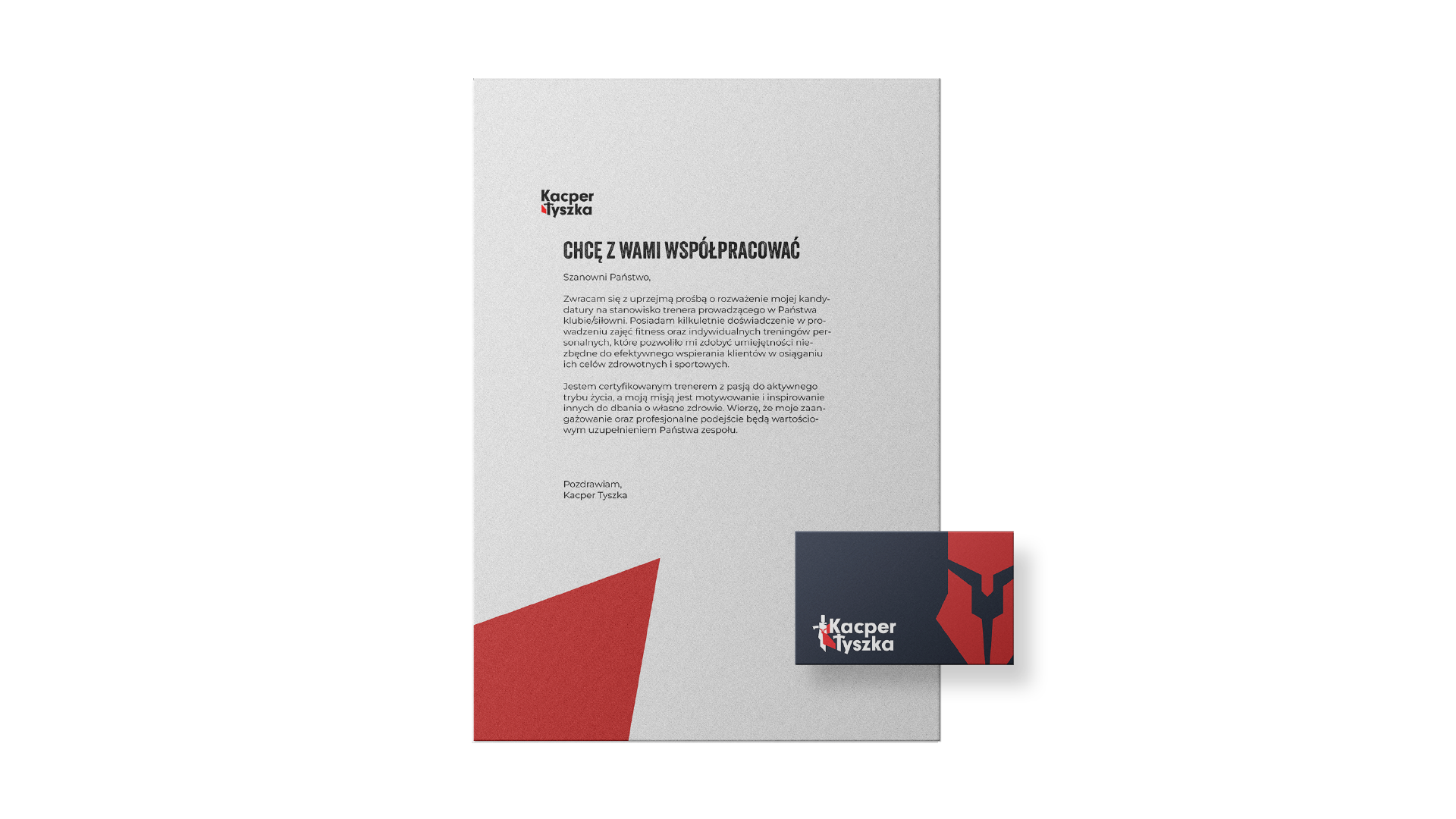 Paparteri i ilstowanik Kacper Tyszka Trener personalny Zielonka i logo Logo Identyfikacja budowa marek od podstaw Marka trenera personalnego by Max Barszczewski Max Barszczewski