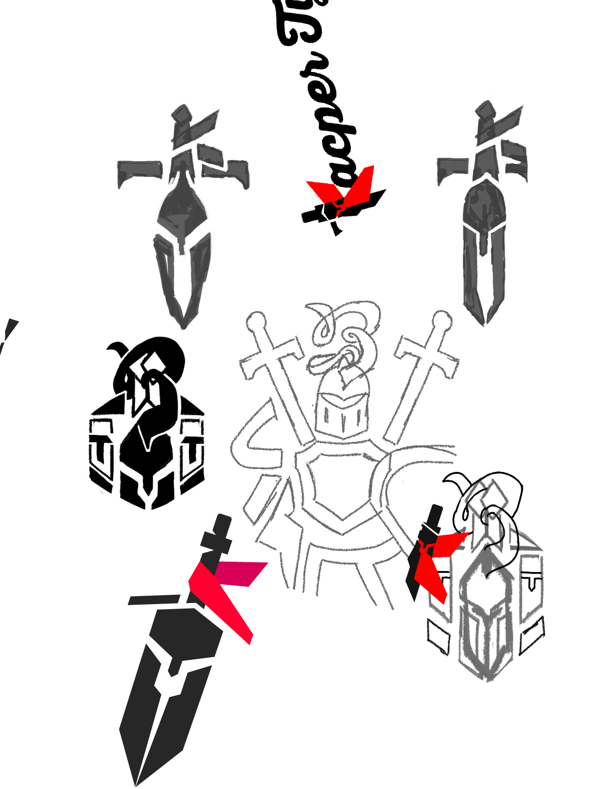 szkice logotypu Kacper Tyszka Trener personalny Zielonka i logo Logo Identyfikacja budowa marek od podstaw Marka trenera personalnego by Max Barszczewski Max Barszczewski