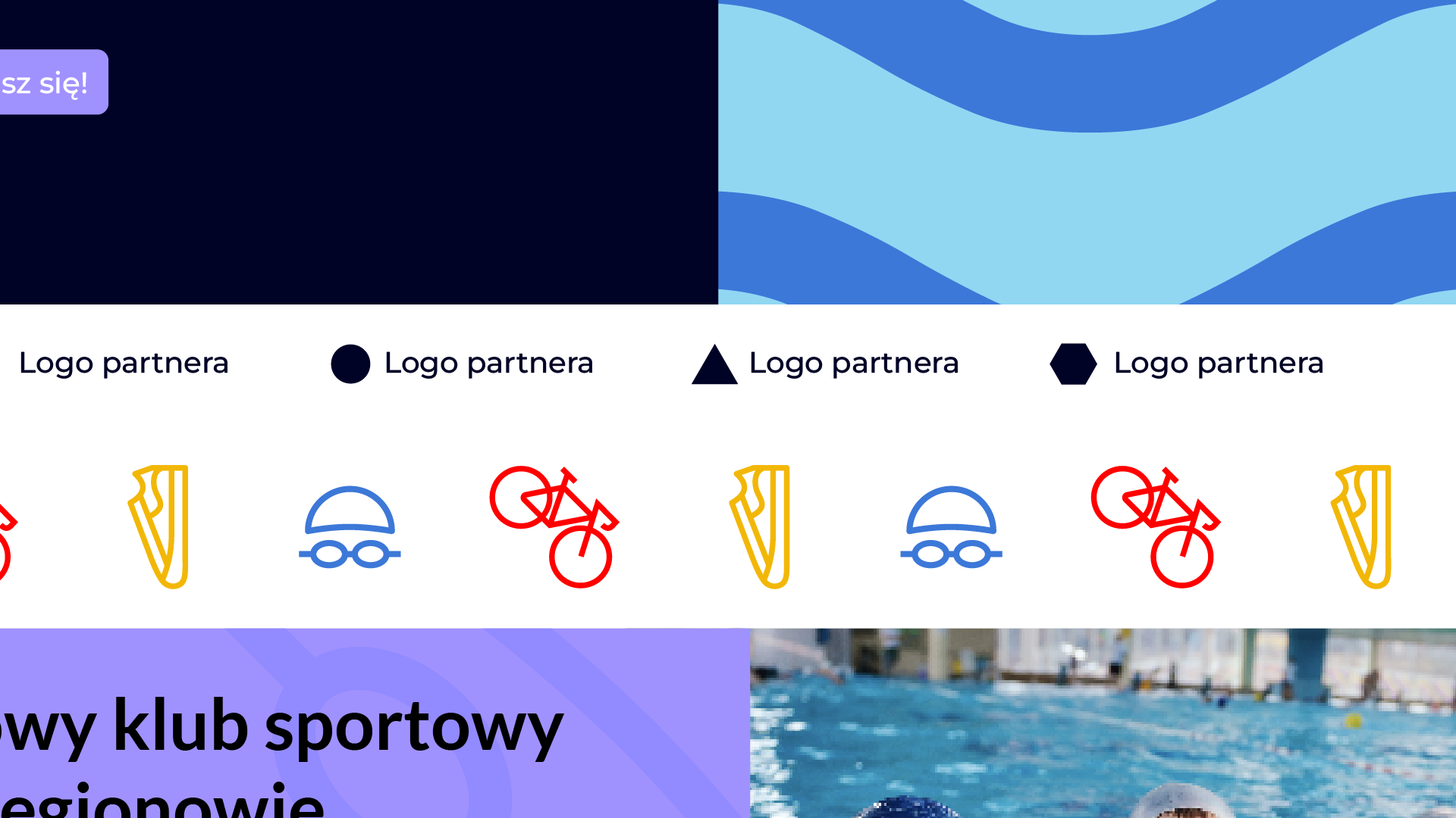 2 Ikony strona internetowa Triathlon Trilevel Legionowo Warszawa Logo Identyfikacja budowa marek od podstaw by Max Barszczewski Max Barszczewski