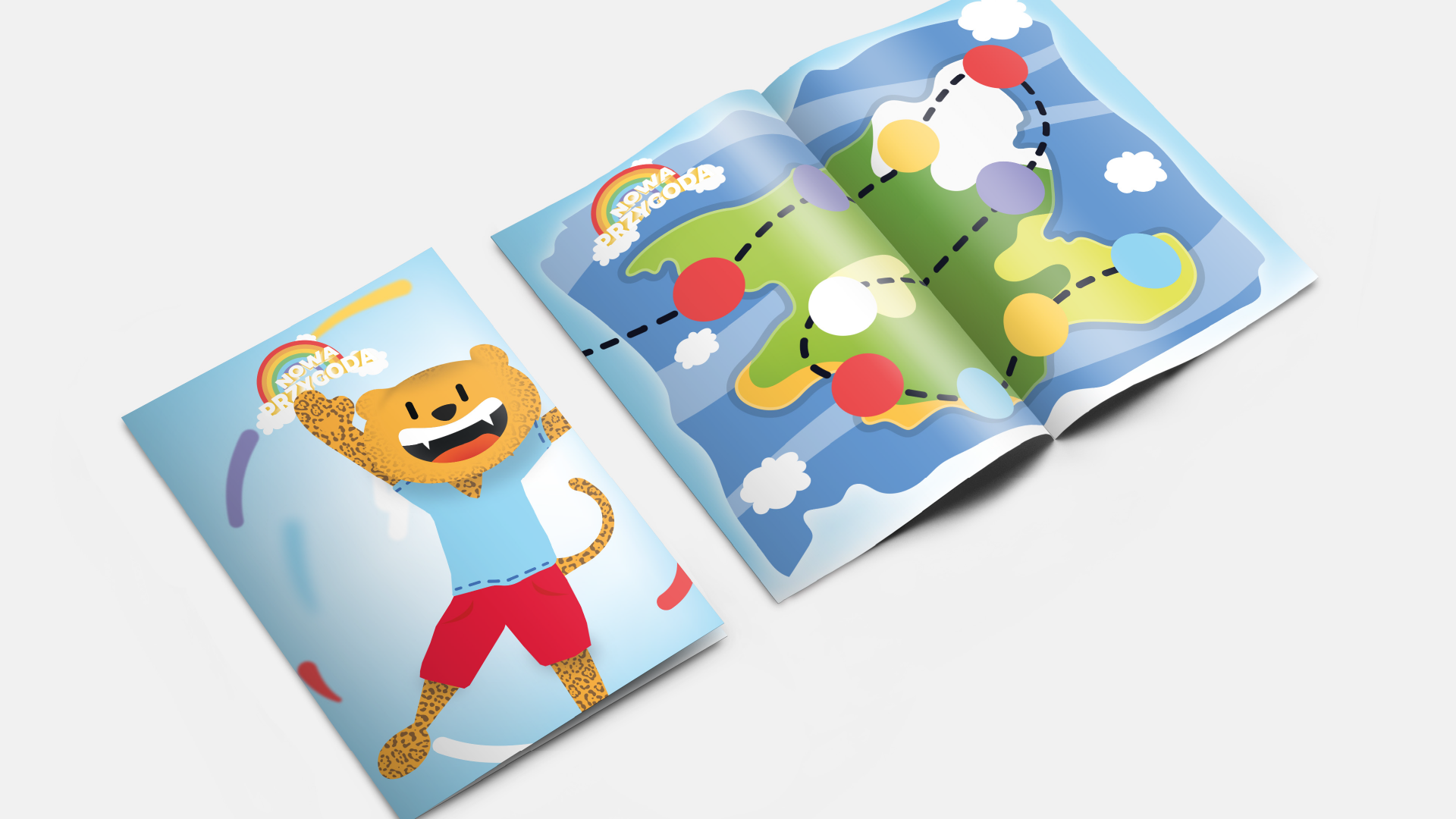 Broszura do zbierania naklejek dla dzieci klub sportowy Trilevel Legionowo Warszawa Logo Identyfikacja budowa marek od podstaw by Max Barszczewski Max Barszczewski